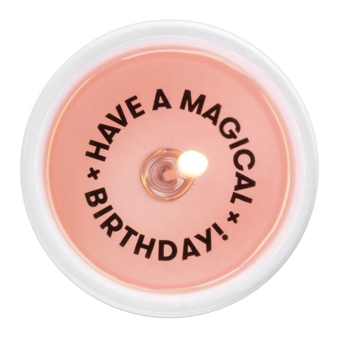 Secret Message Candle Decor Luke Adams Glass Blowing Studio Have a Magical Birthday 