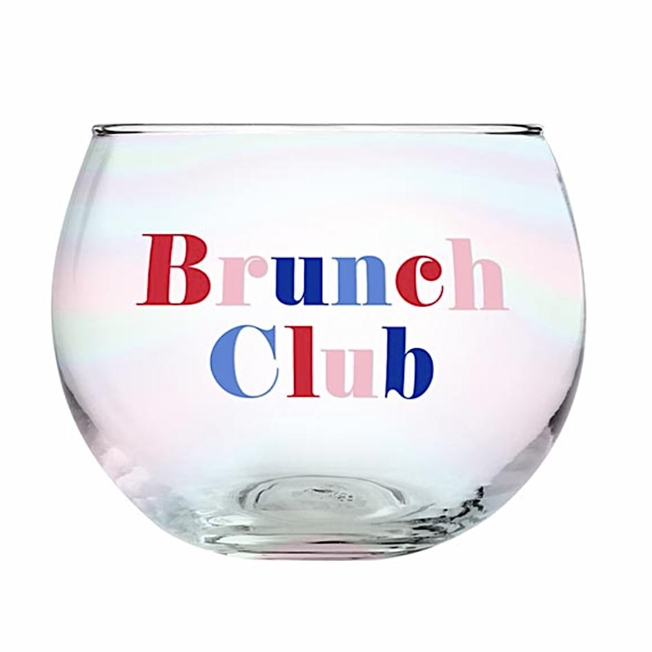 Round Wine Glass - Brunch Club Slant Collection 
