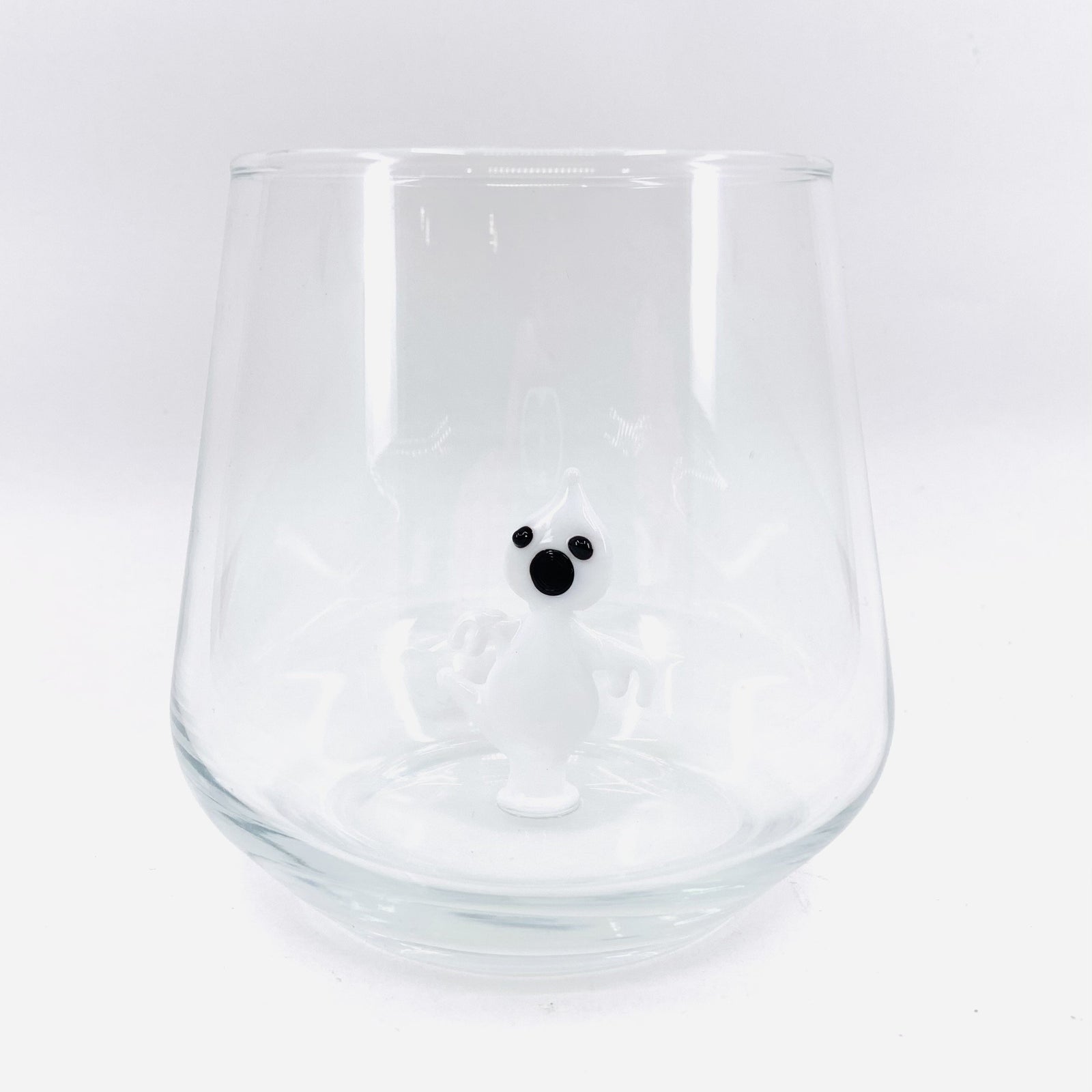 Tiny Animal Wine Glass, Ghost Decor MiniZoo 