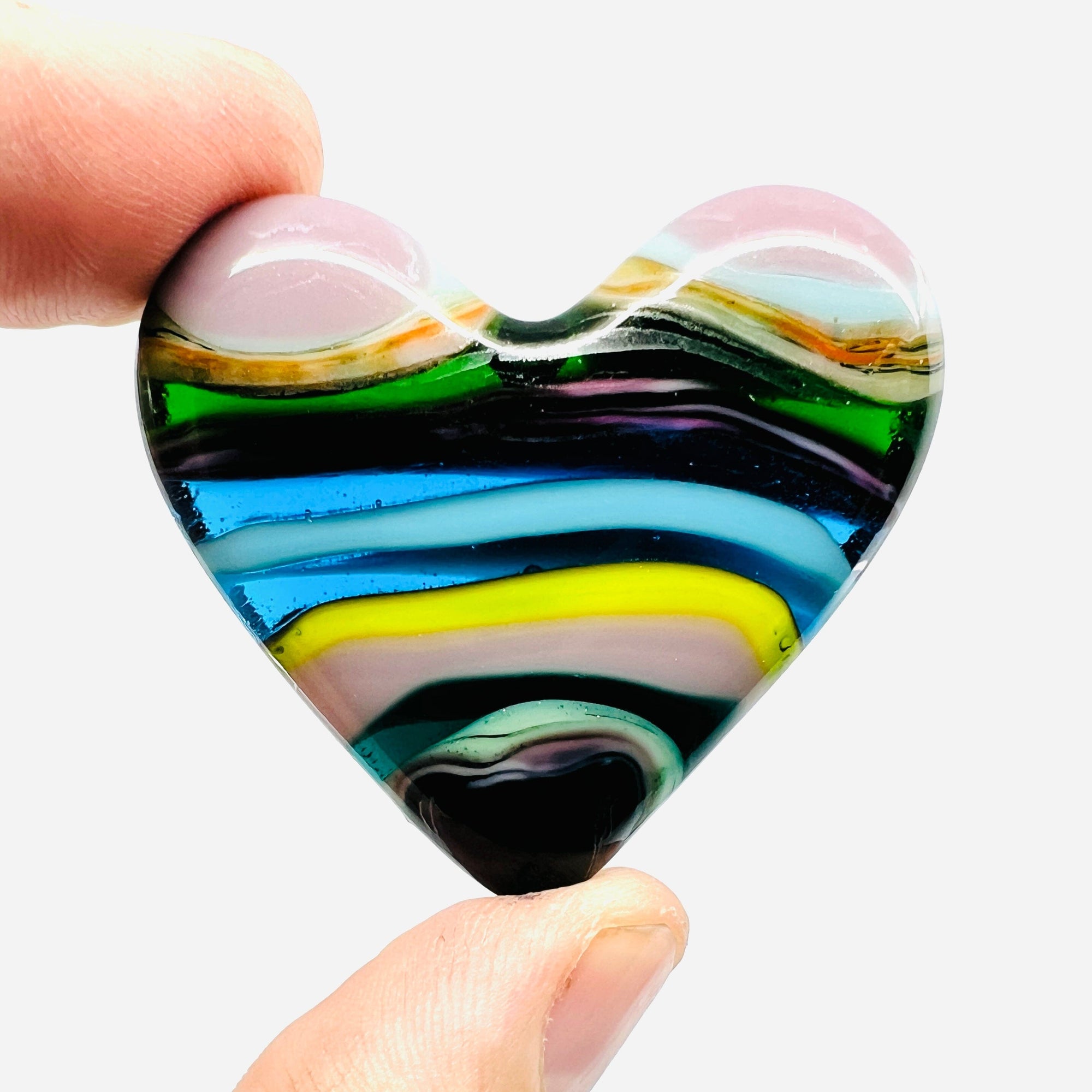Fused Pocket Heart 330 Miniature Glimmer Glass Gifts 
