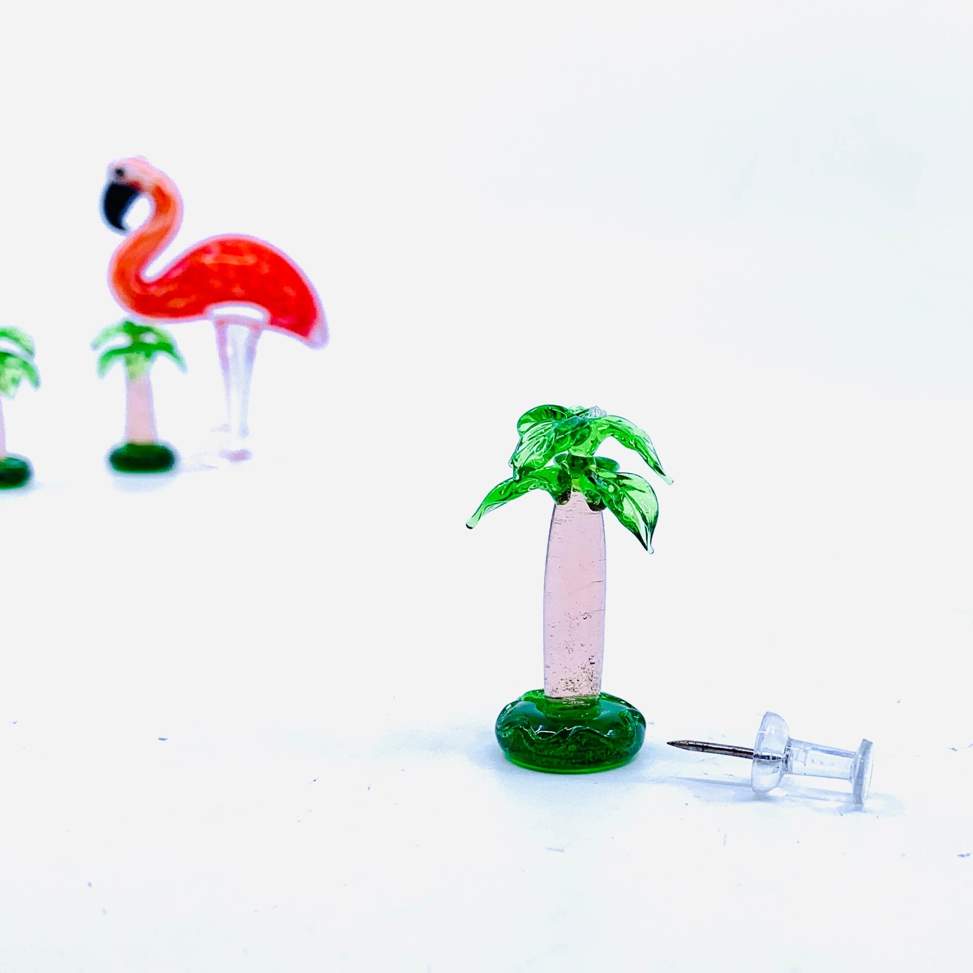 Tiny Glass Palm Tree 39 Miniature - 