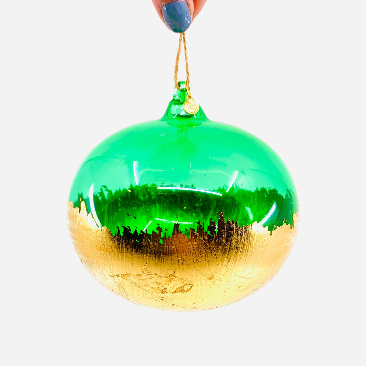 Rainbow Gold Dipped Orb Ornament One Hundred 80 Degrees K 