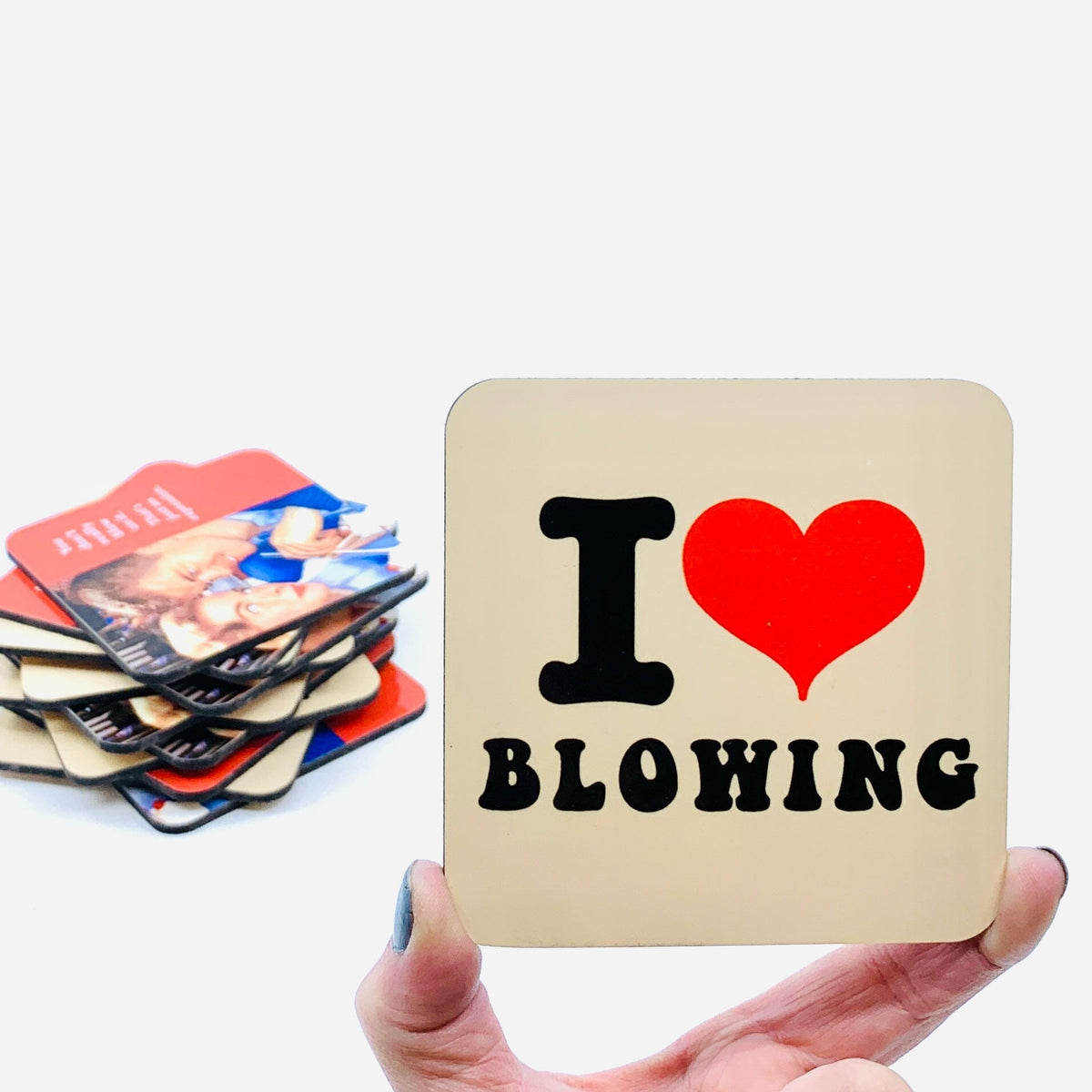 &quot;I Love Blowing&quot; Coasters Decor - I Love Blowing 