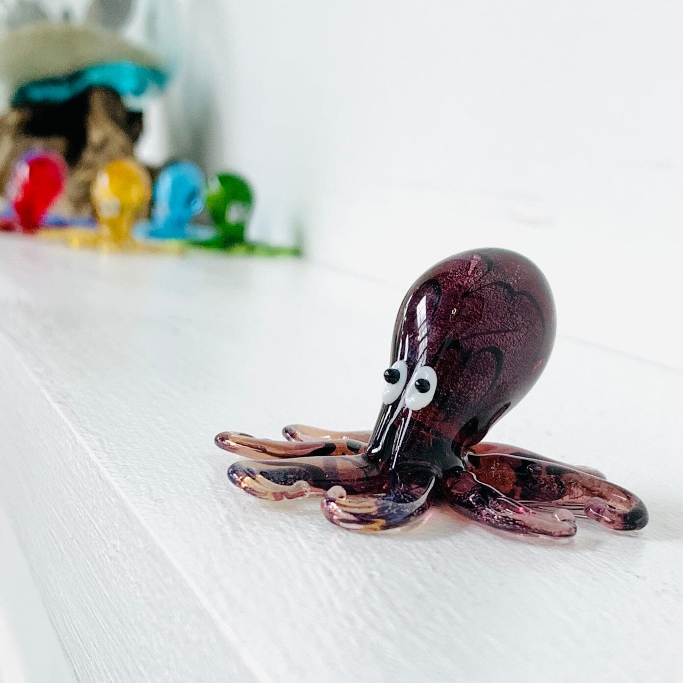 Glass Octopus, Dark Violet Miniature Chesapeake Bay 