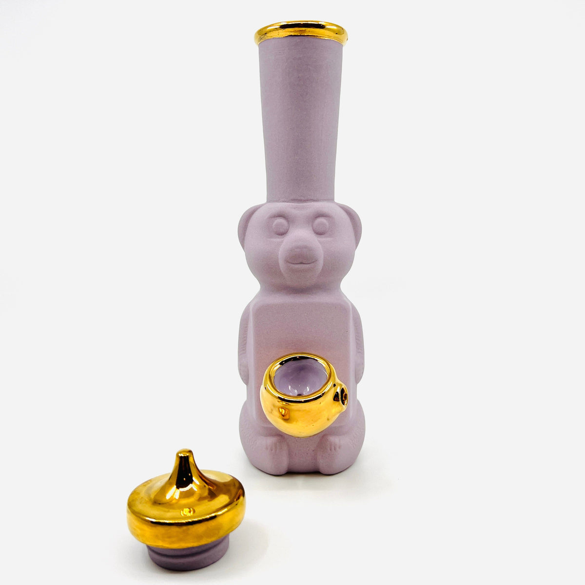 22k Gold Honey Bear Pipe Decor Candy Relics Purple 