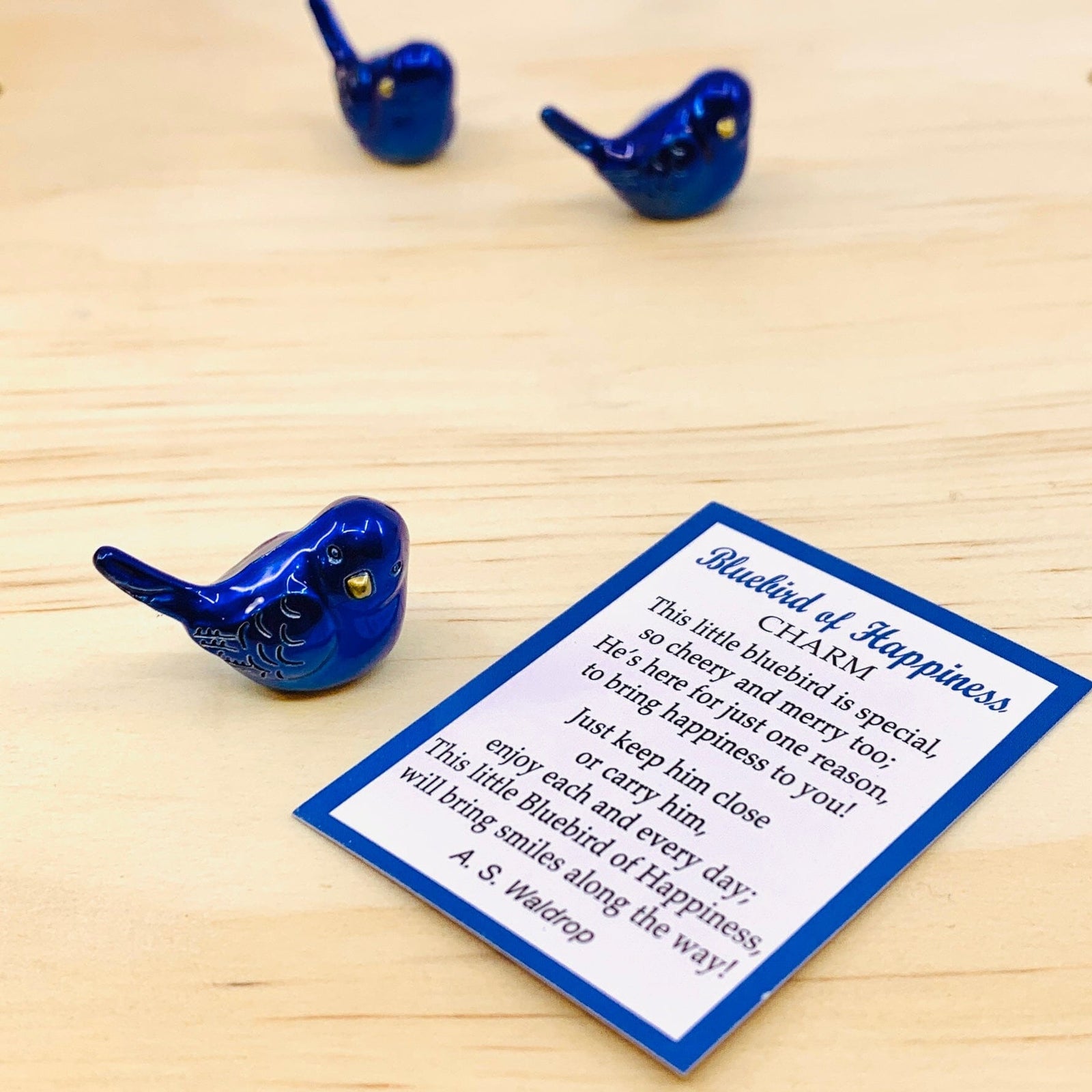 Bluebird of Happiness Pocket Charm Miniature GANZ 