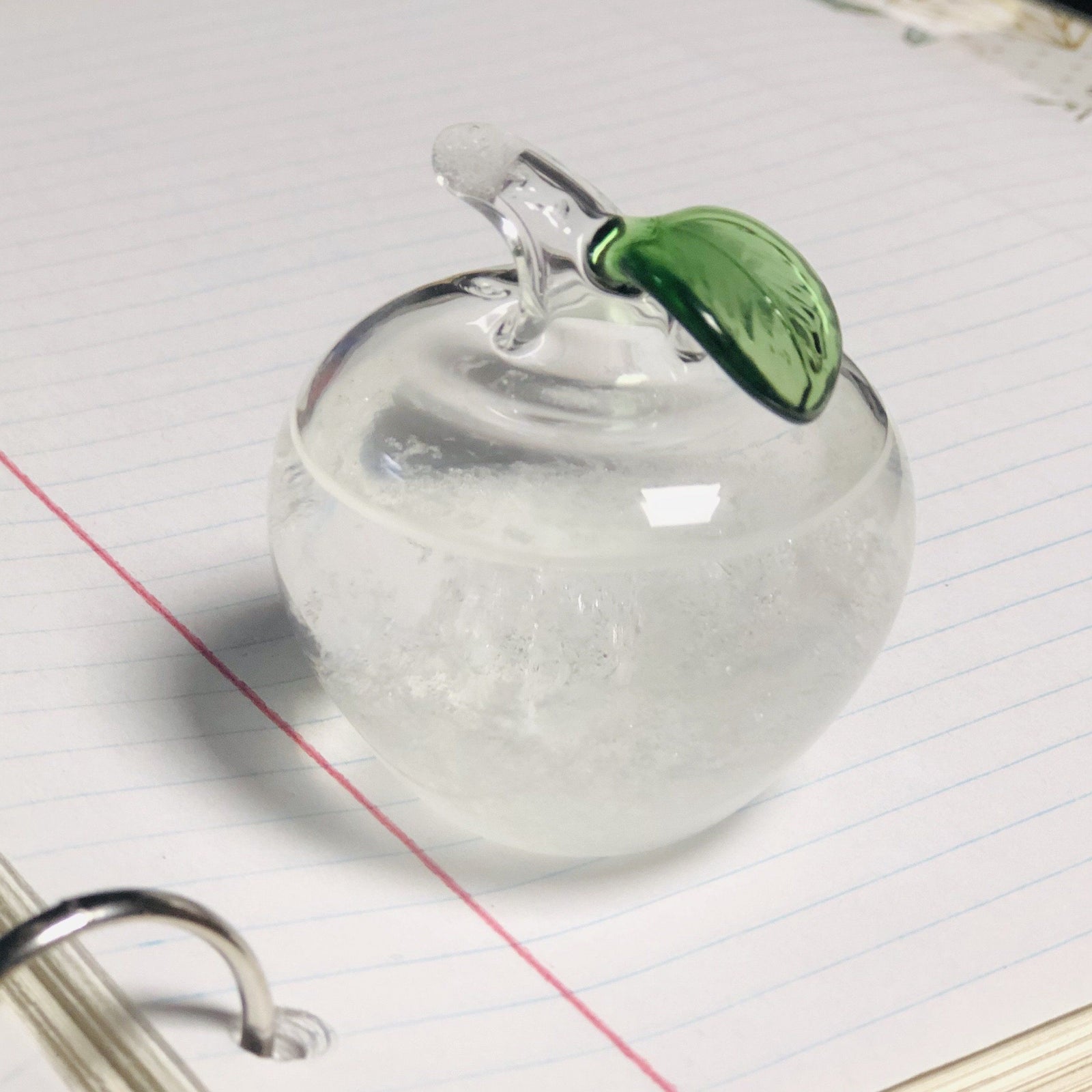 Apple Storm Glass Luke Adams Glass Blowing Studio 