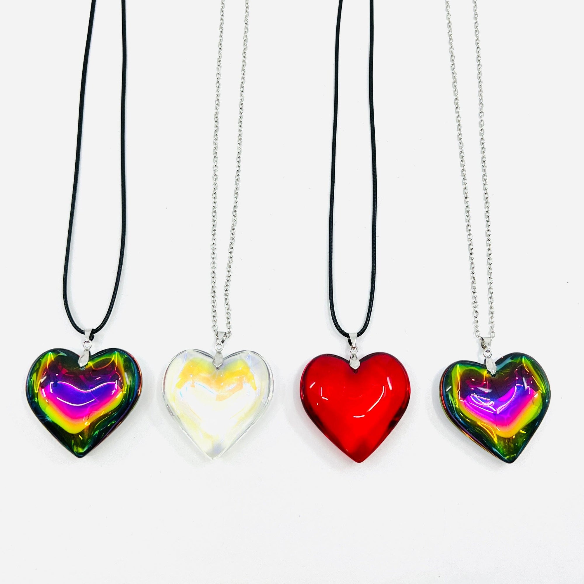 Opalescent Heart Pendant Jewelry Gift Amazing 