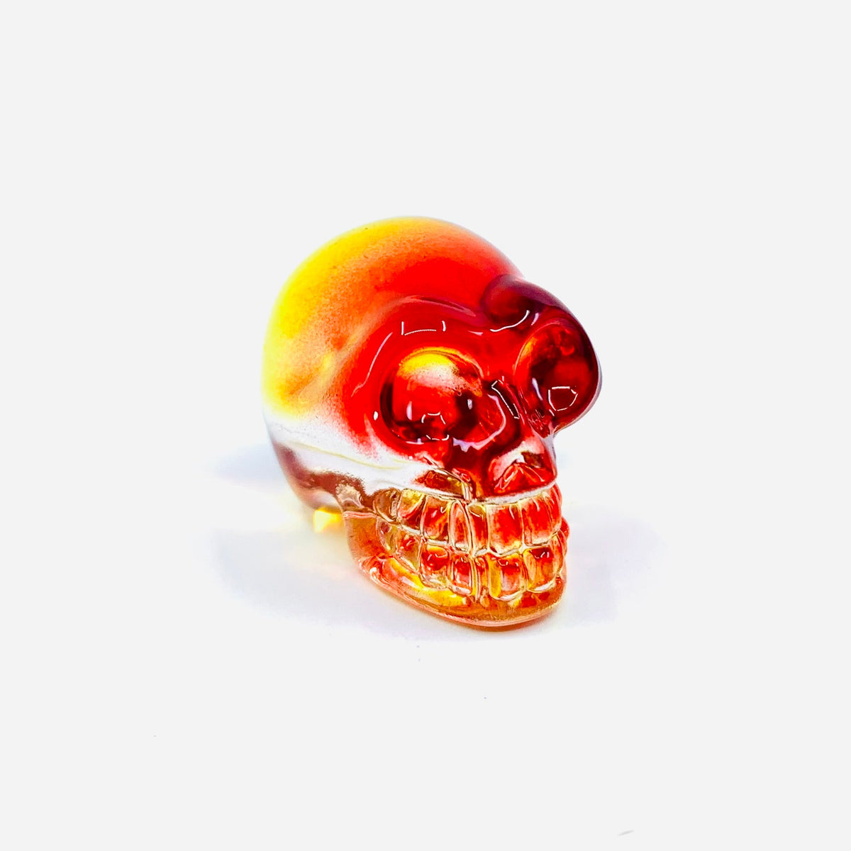 Colorful Glass Skulls Manufactured Overseas Fuego 