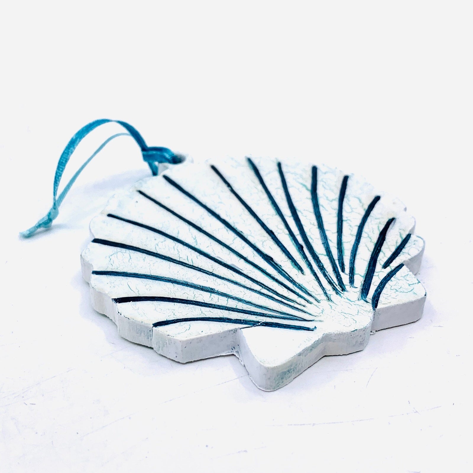 Recycled Wood Ornament, Sea Shell Ornament Pam Peana 