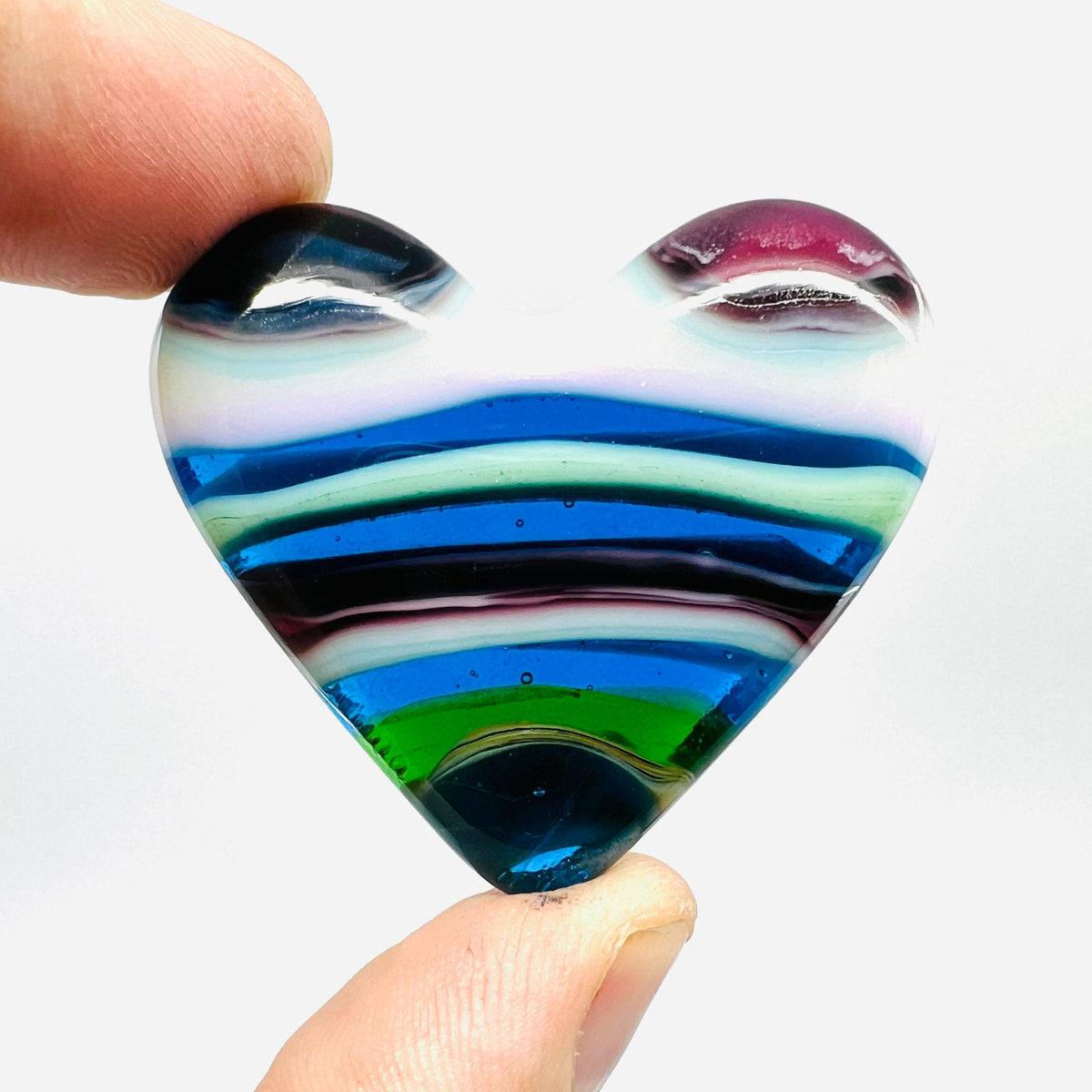 Fused Pocket Heart 283 Miniature Glimmer Glass Gifts 