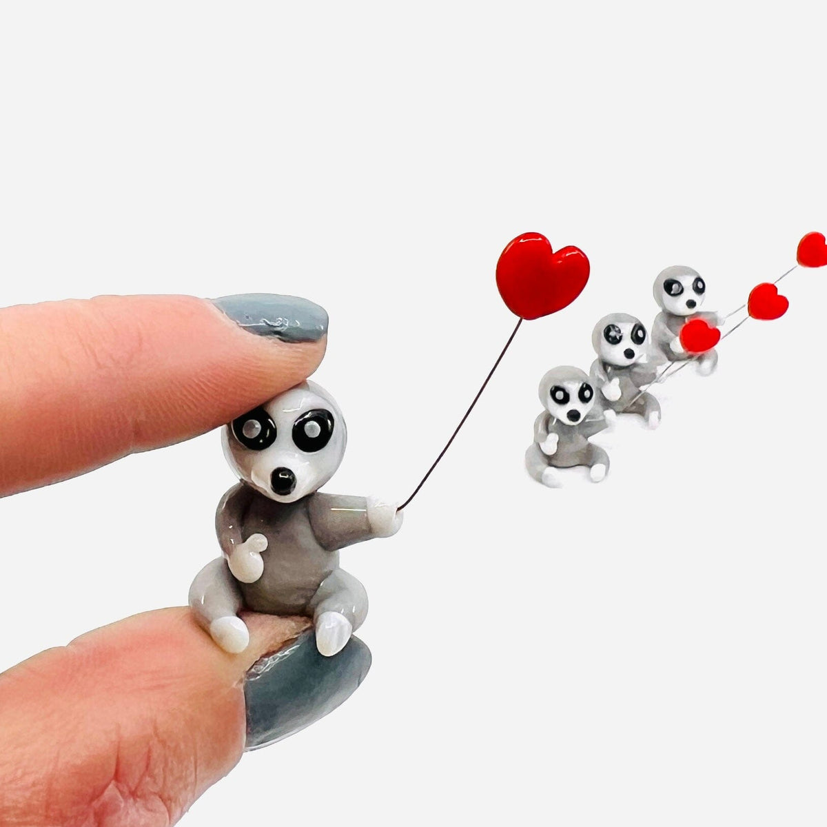 Little Glass Love Balloon, Sloth Miniature - 