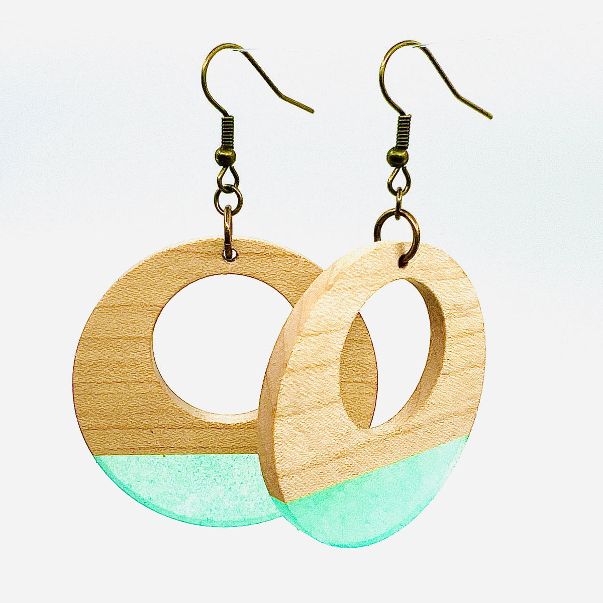 Beach Baby Wooden Disc Earrings Second Nature Jewelry 