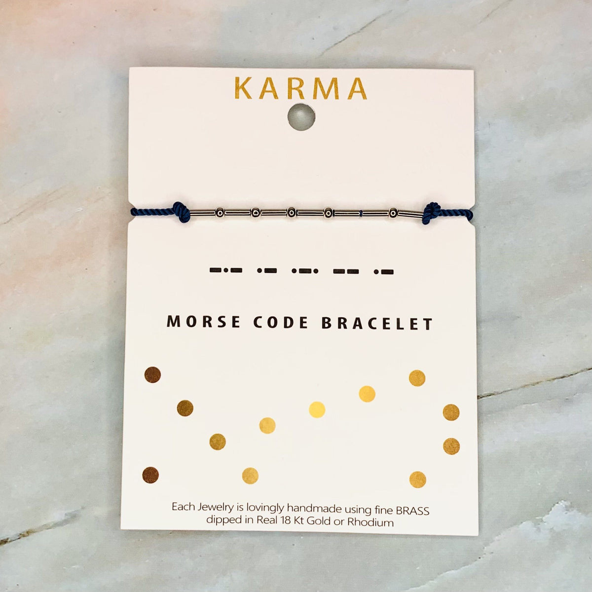 Morse Code Bracelet Jewelry Lauren-Spencer Karma 