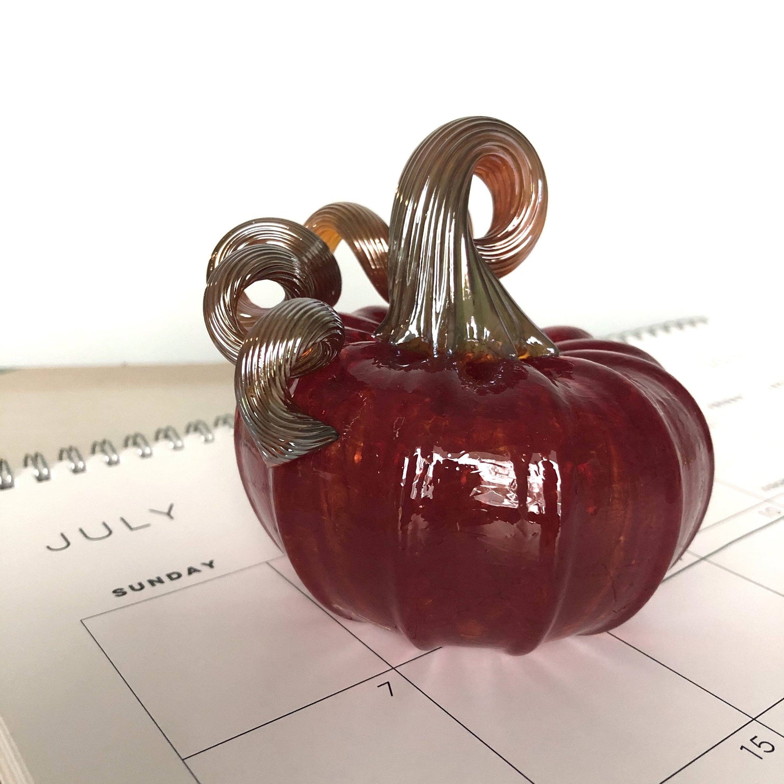 July Birthstone Pumpkin Birthstone Luke Adams Glass Blowing Studio 