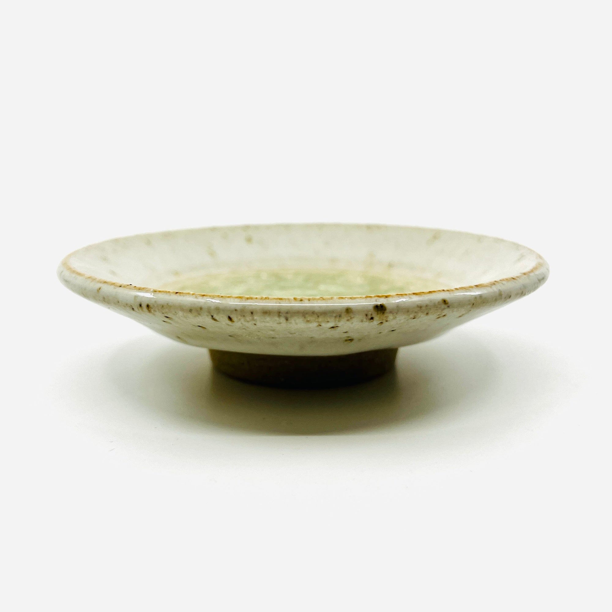 Small Ceramic and Glass Dish, Sand Decor Dock 6 