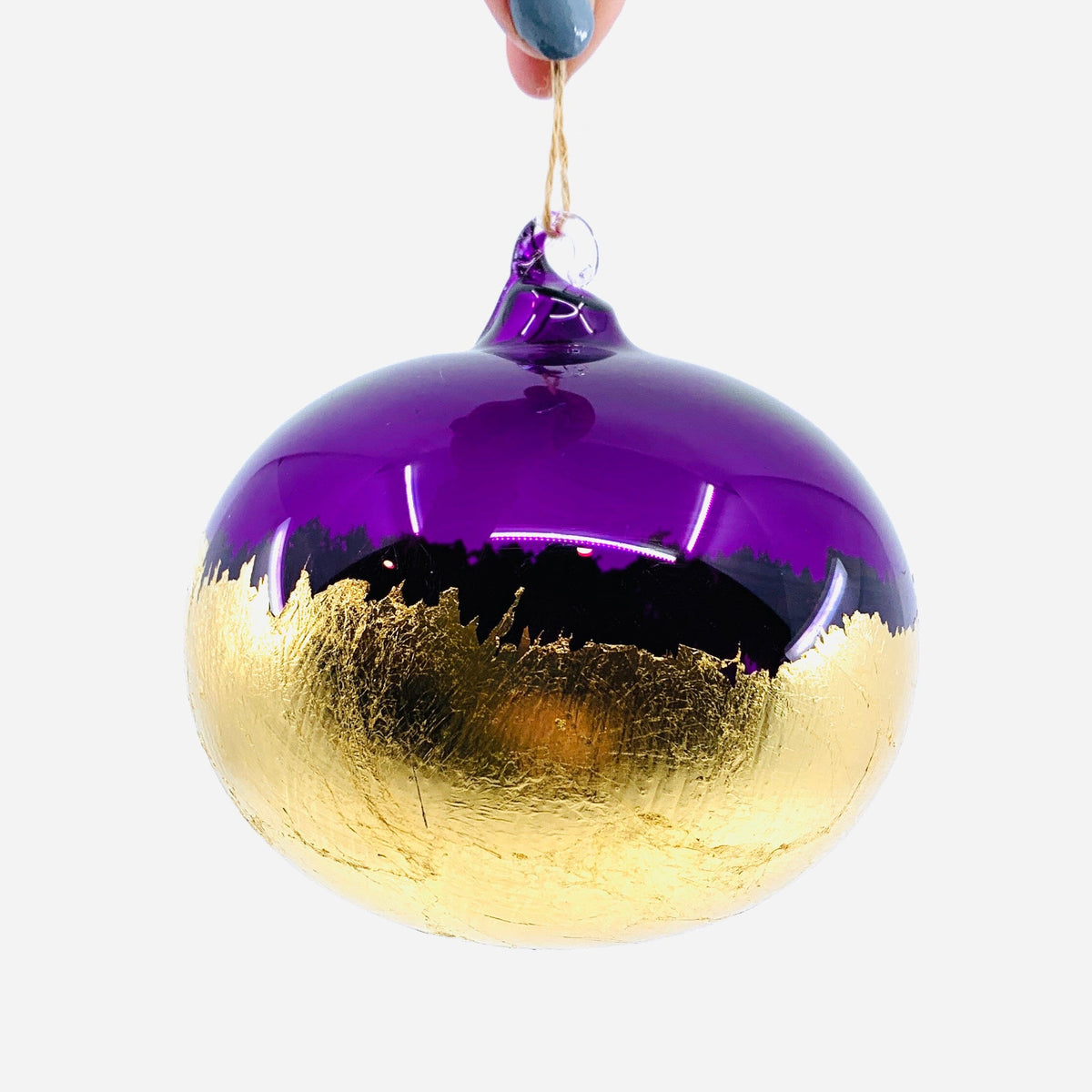 Rainbow Gold Dipped Orb Ornament One Hundred 80 Degrees M 
