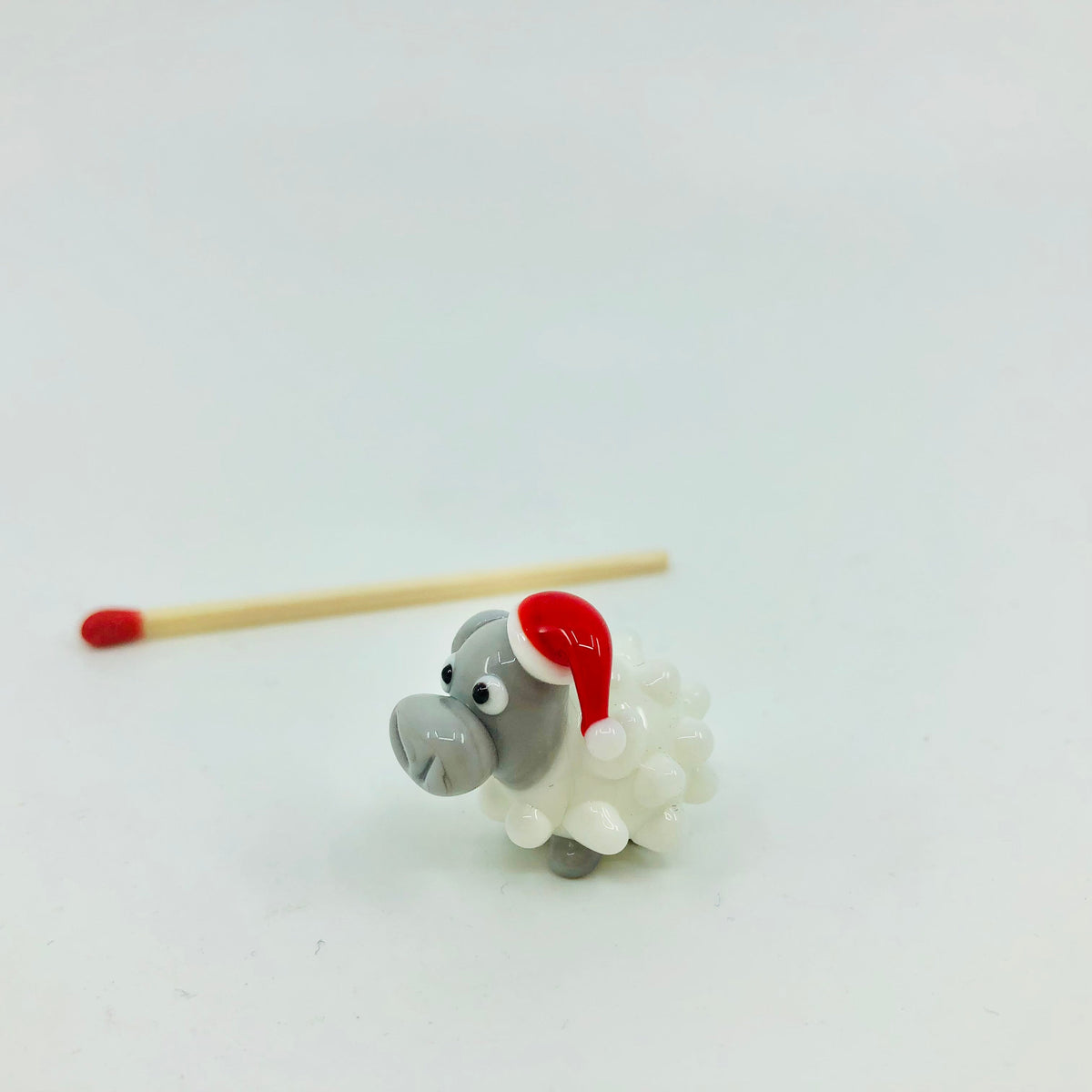Tiny Santa Sheep Miniature - 