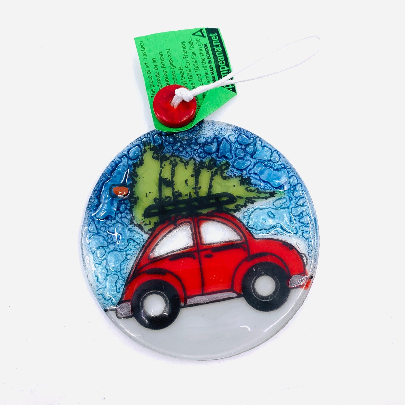 Fair Trade Ornament 168 Xmas tree on Beetle Ornament Pam Peana 