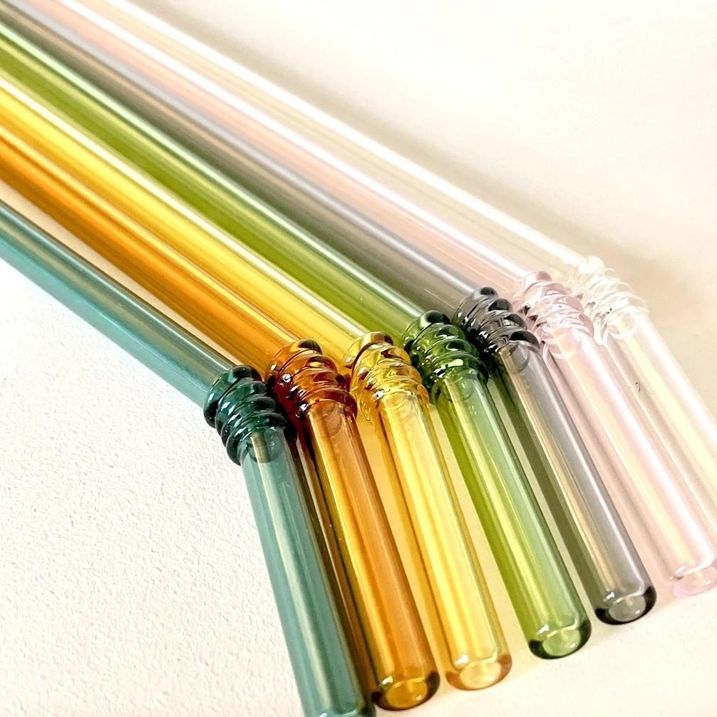 Eco-friendly Glass Art Straws