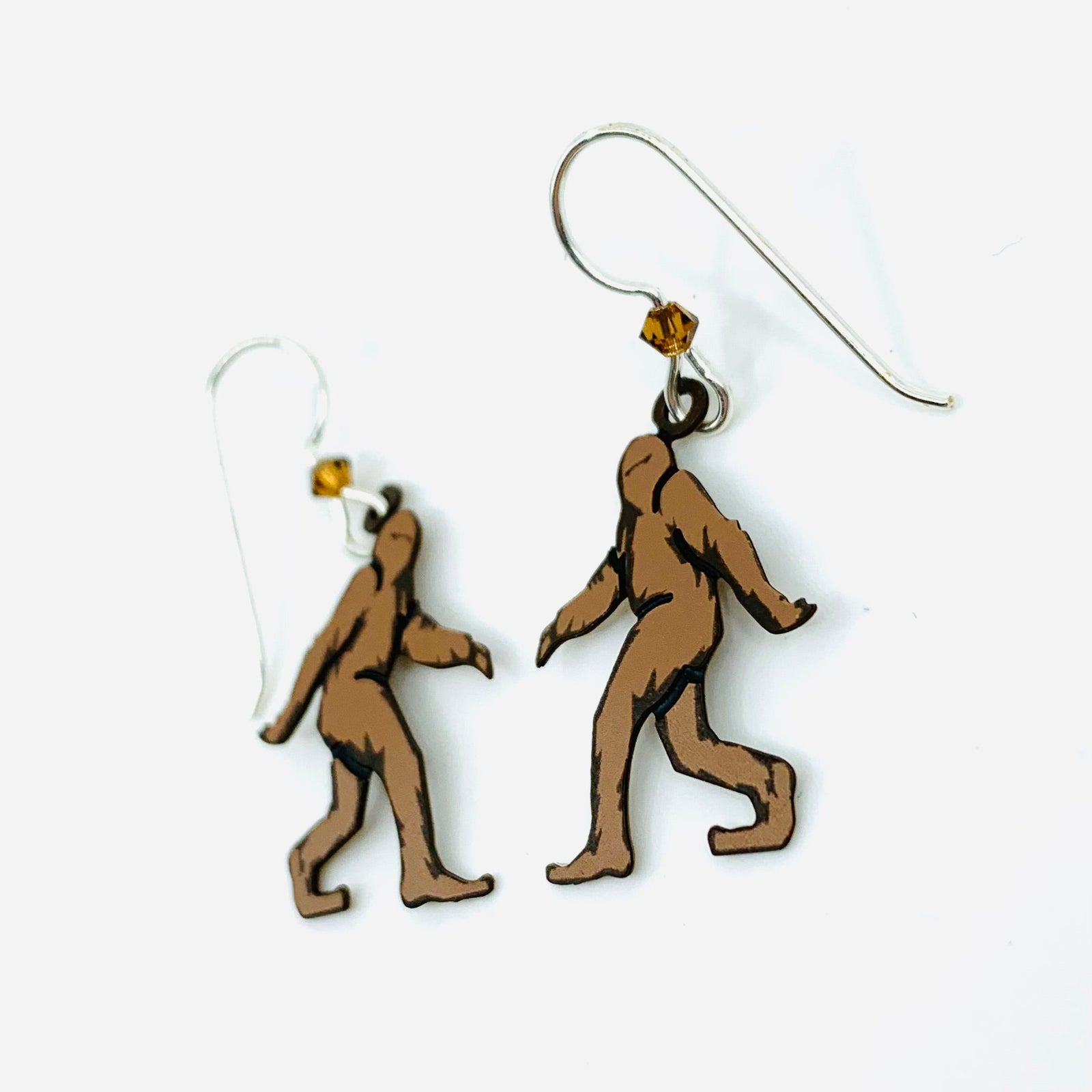 Tiny Whimsical Earrings, Bigfoot Sienna Sky 