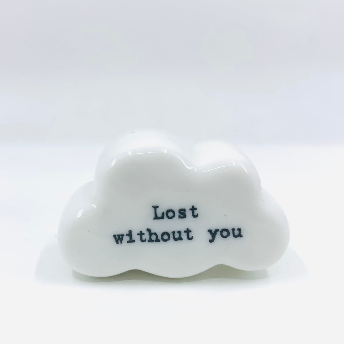 Little Porcelain Cloud Figures Miniature East of India Lost without you 