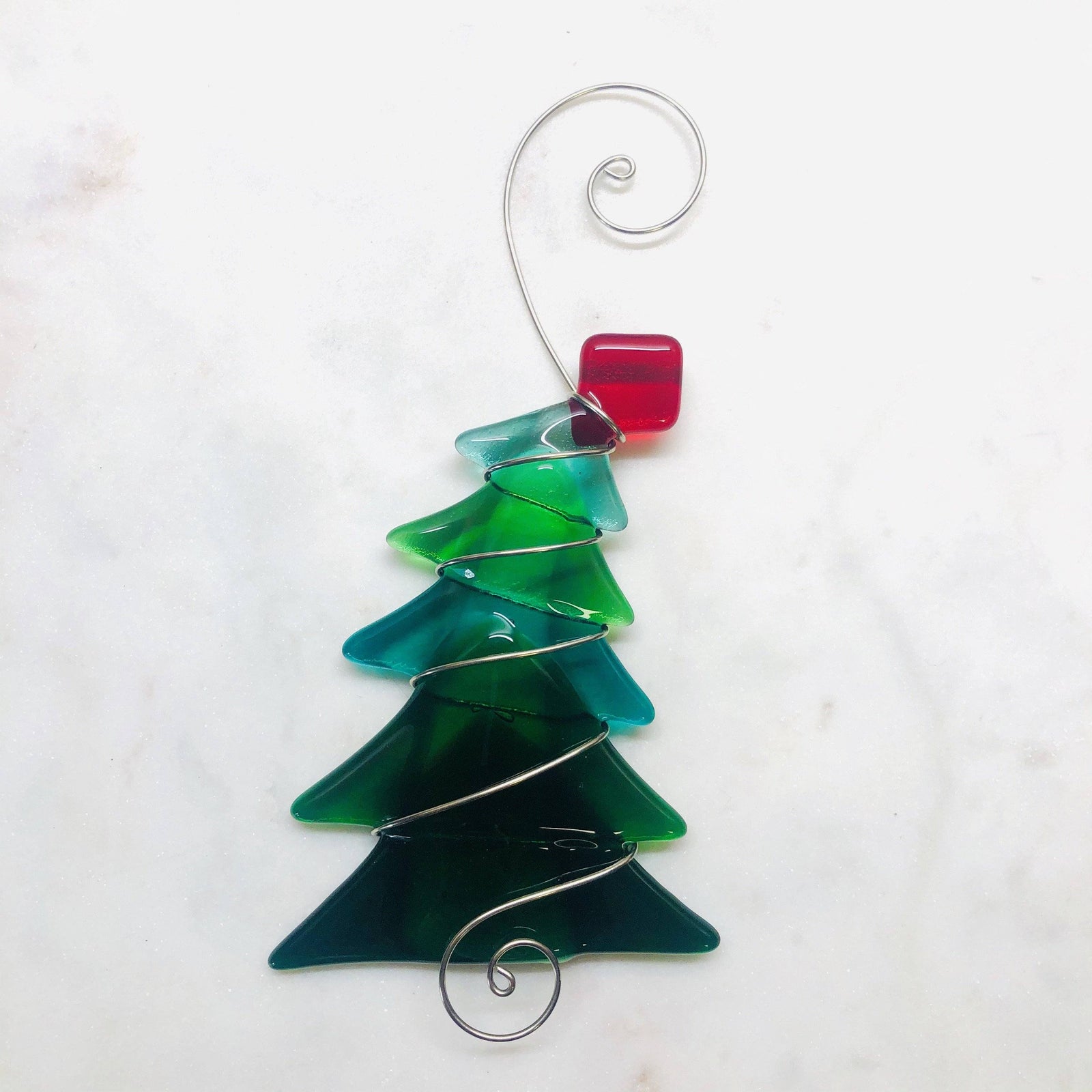 Fused Glass Tree 37 Luke Adams Glass Blowing Studio 