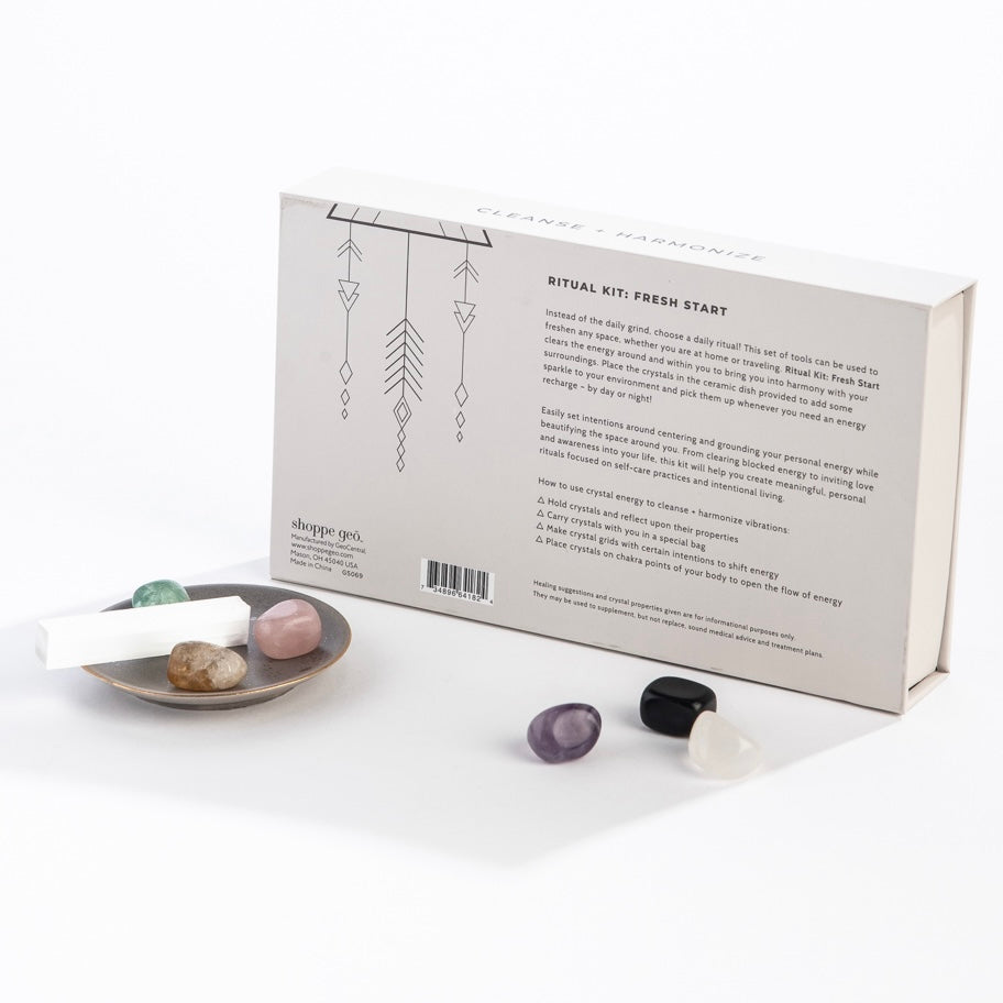 Crystal Ritual Kit, Fresh Start Decor Geo Central 
