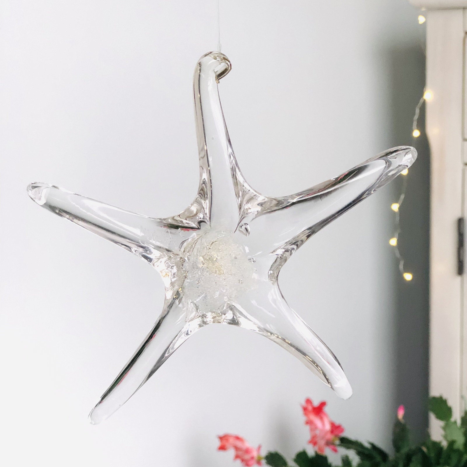 April Birthstone Hanging Star Luke Adams Glass Blowing Studio 