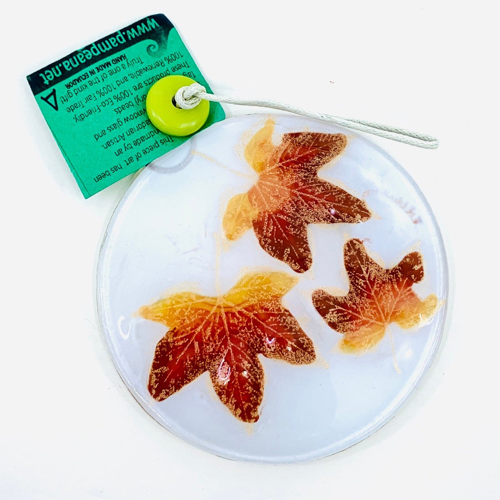 Fair Trade Ornament 184 Maple Leaves Ornament Pam Peana 