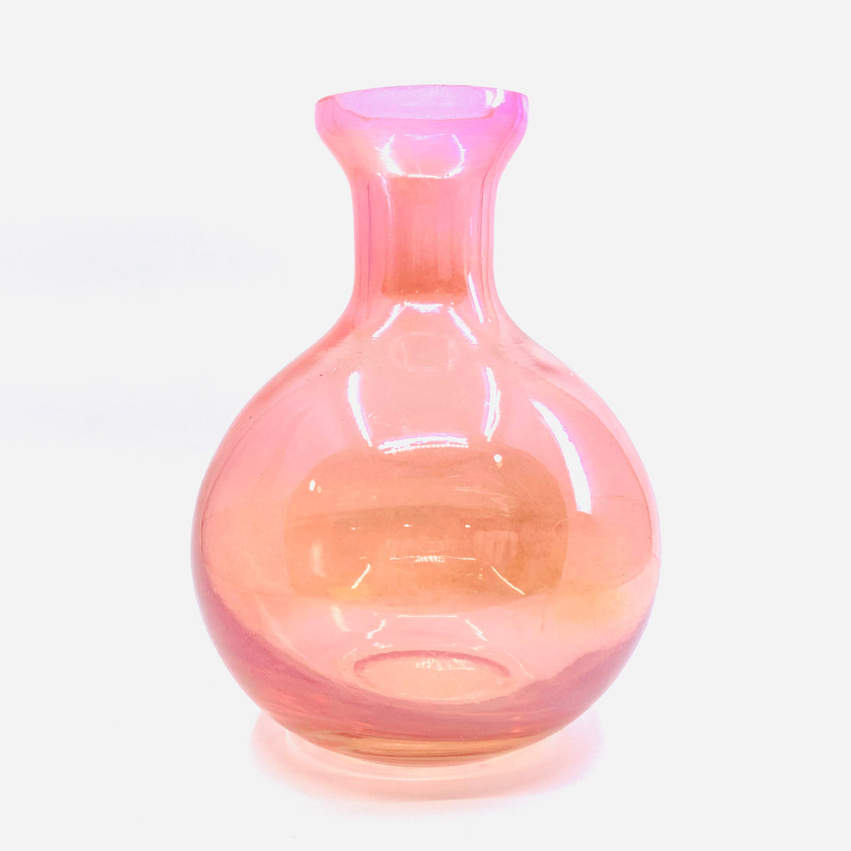 Iridescent Glass Vases One Hundred 80 Degrees Pink 