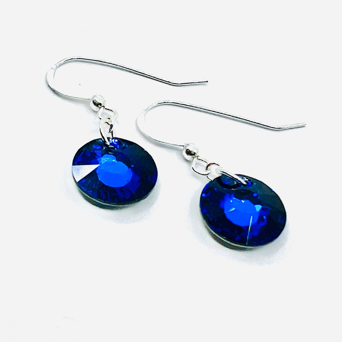 Swarovski Sun Crystal Earrings Snooty Jewelry Bermuda Blue 