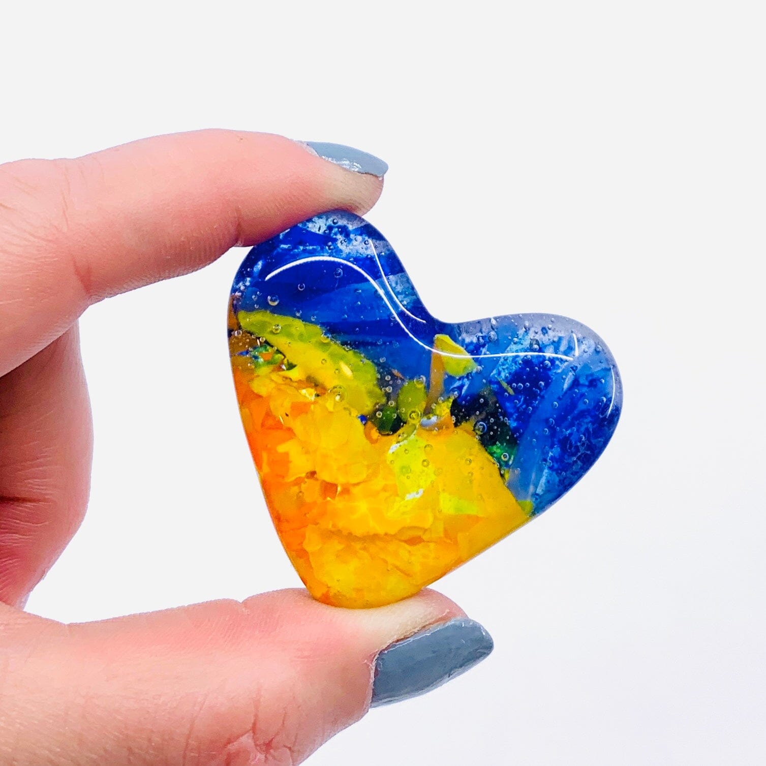 Fused Pocket Heart, Ltd Edition Starry Night Miniature Jean 