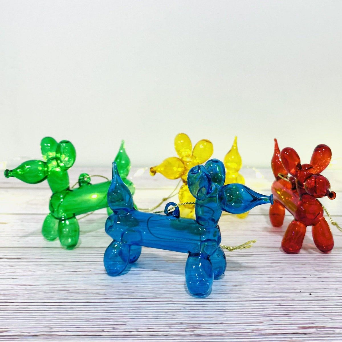 Balloon Dog Glass Ornament Ornament Glitterville 