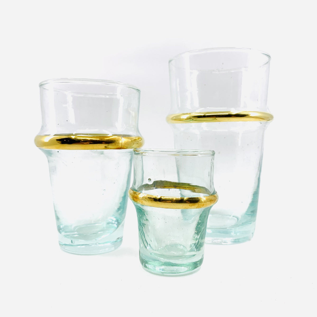 Moroccan Glass, Gold Ring 