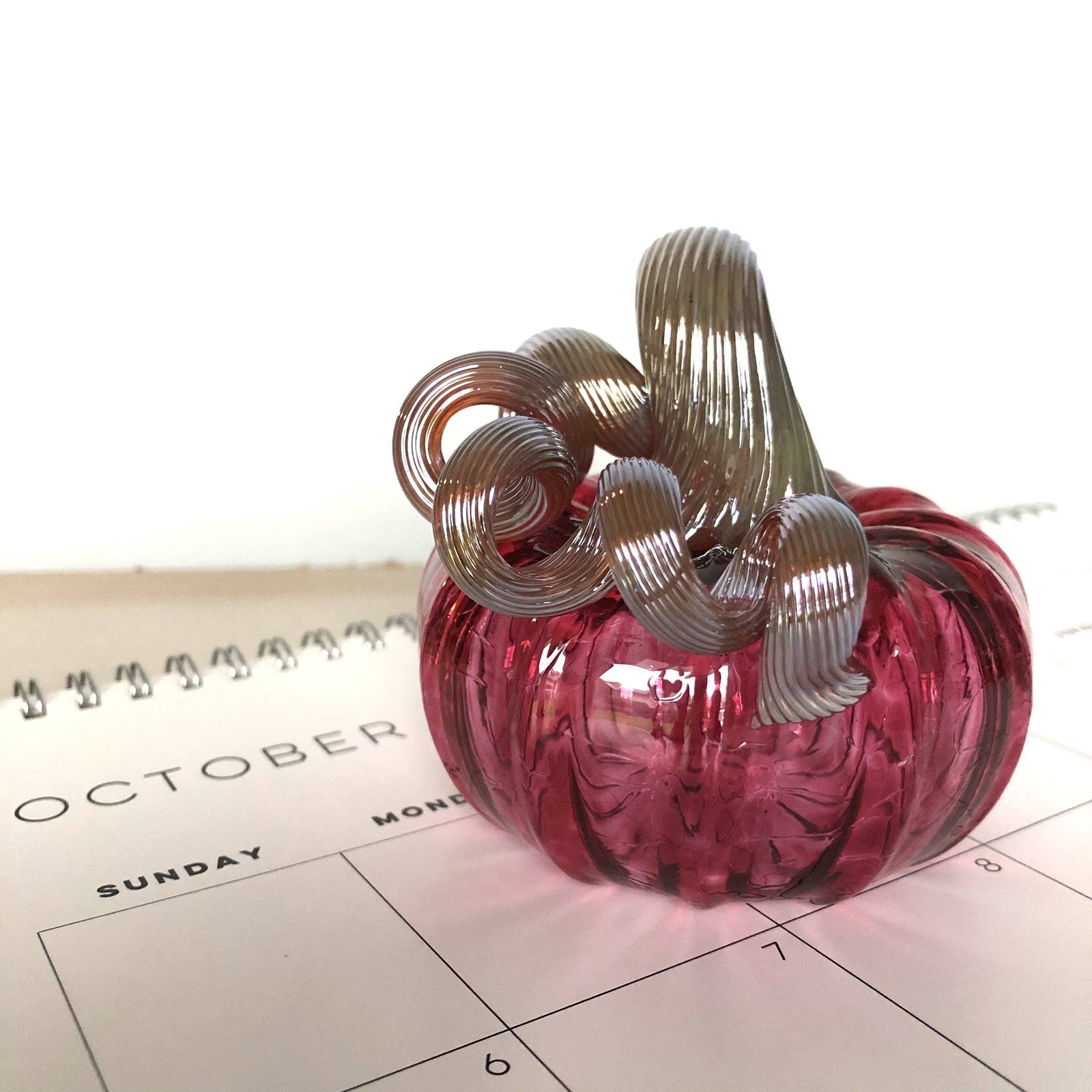 October Birthstone Pumpkin Luke Adams Glass Blowing Studio 