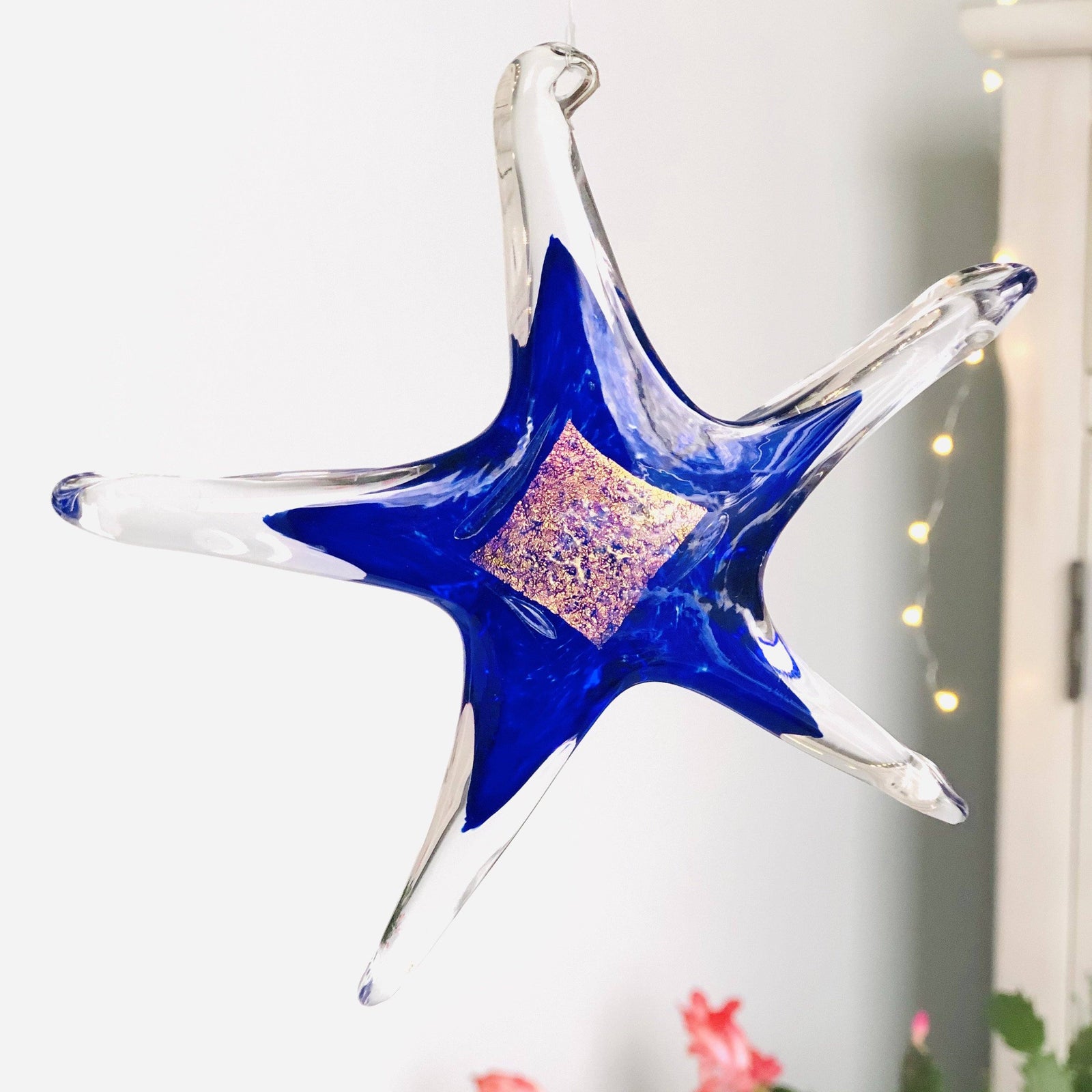 September Birthstone Hanging Star Luke Adams Glass Blowing Studio 