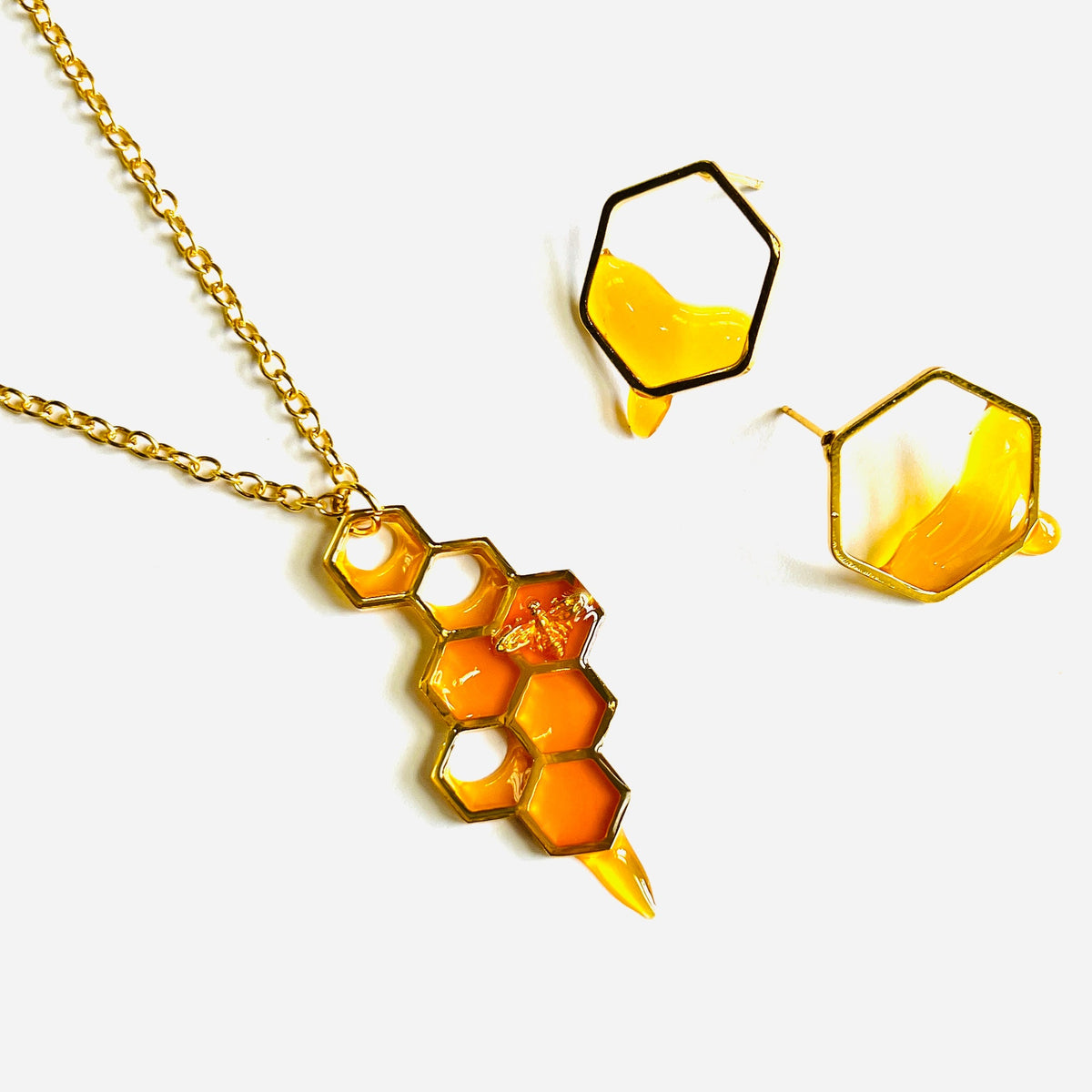 Honeycomb Necklace Jewelry - 