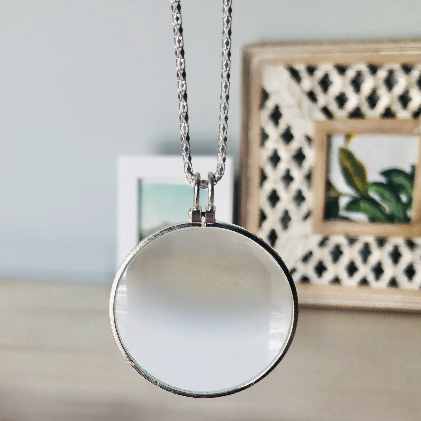 Magnifying Glass Necklace Luke Adams Glass Blowing Studio 