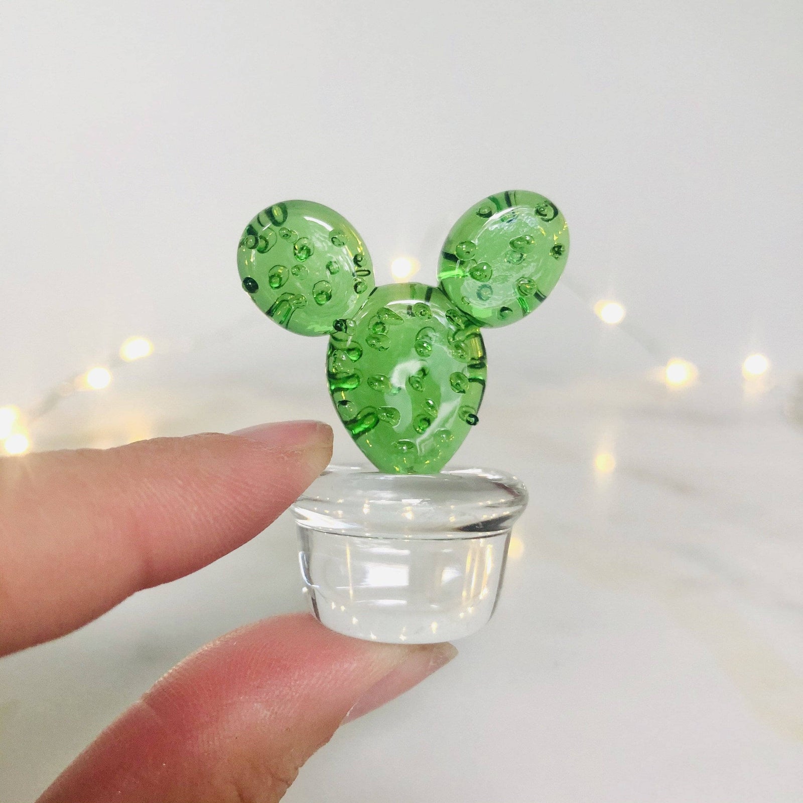 Glass Cactus Minnie Miniature - 