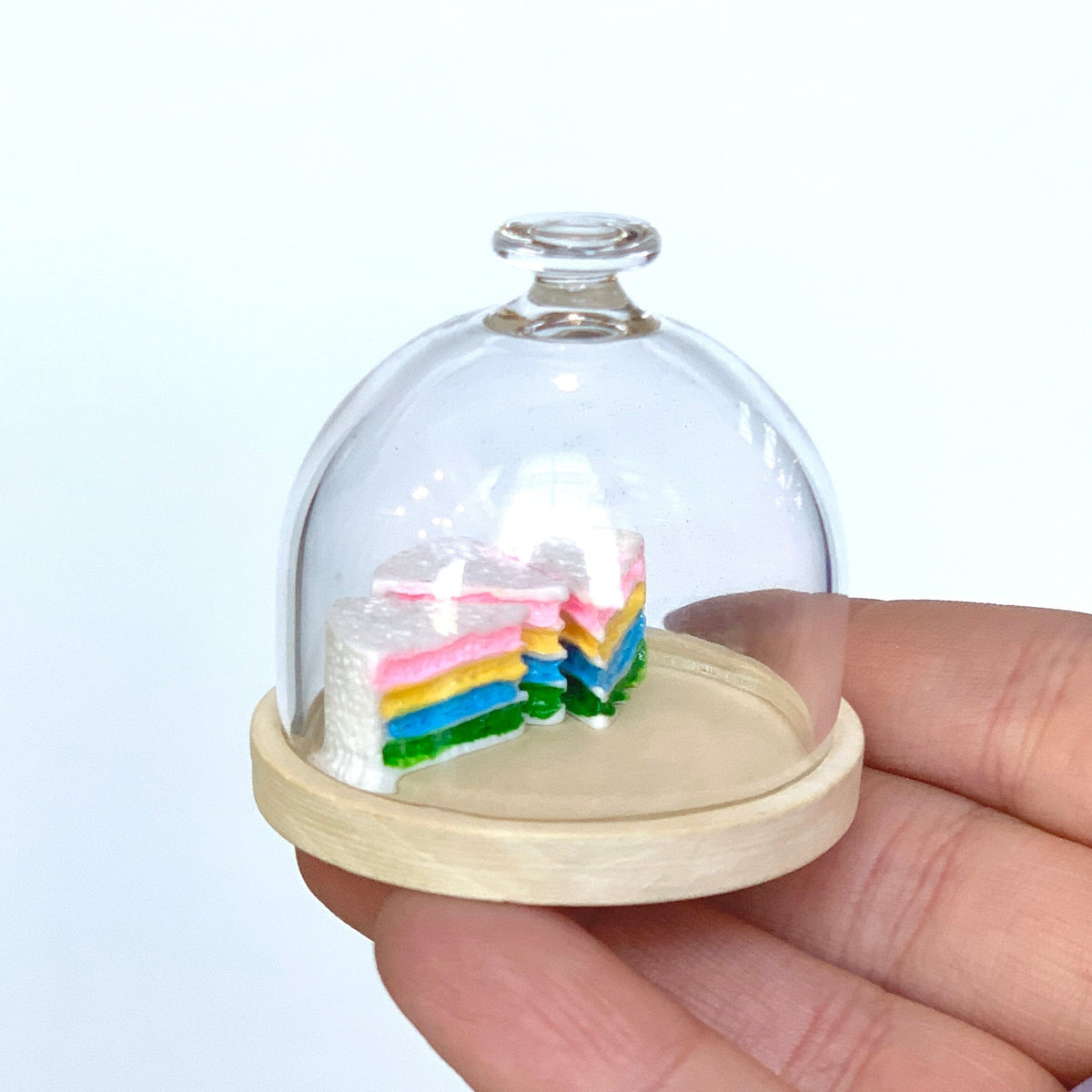 Tiniest Glass Pastry Dome Miniature - 
