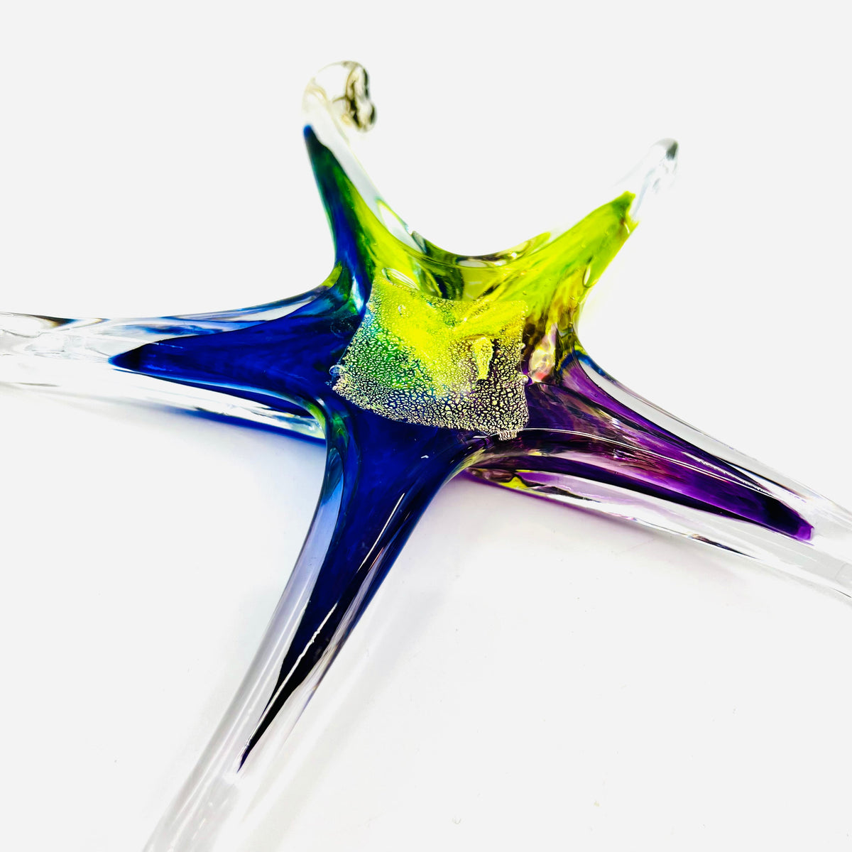 Star Ornament, Aurora Suncatcher Luke Adams Glass Blowing Studio 