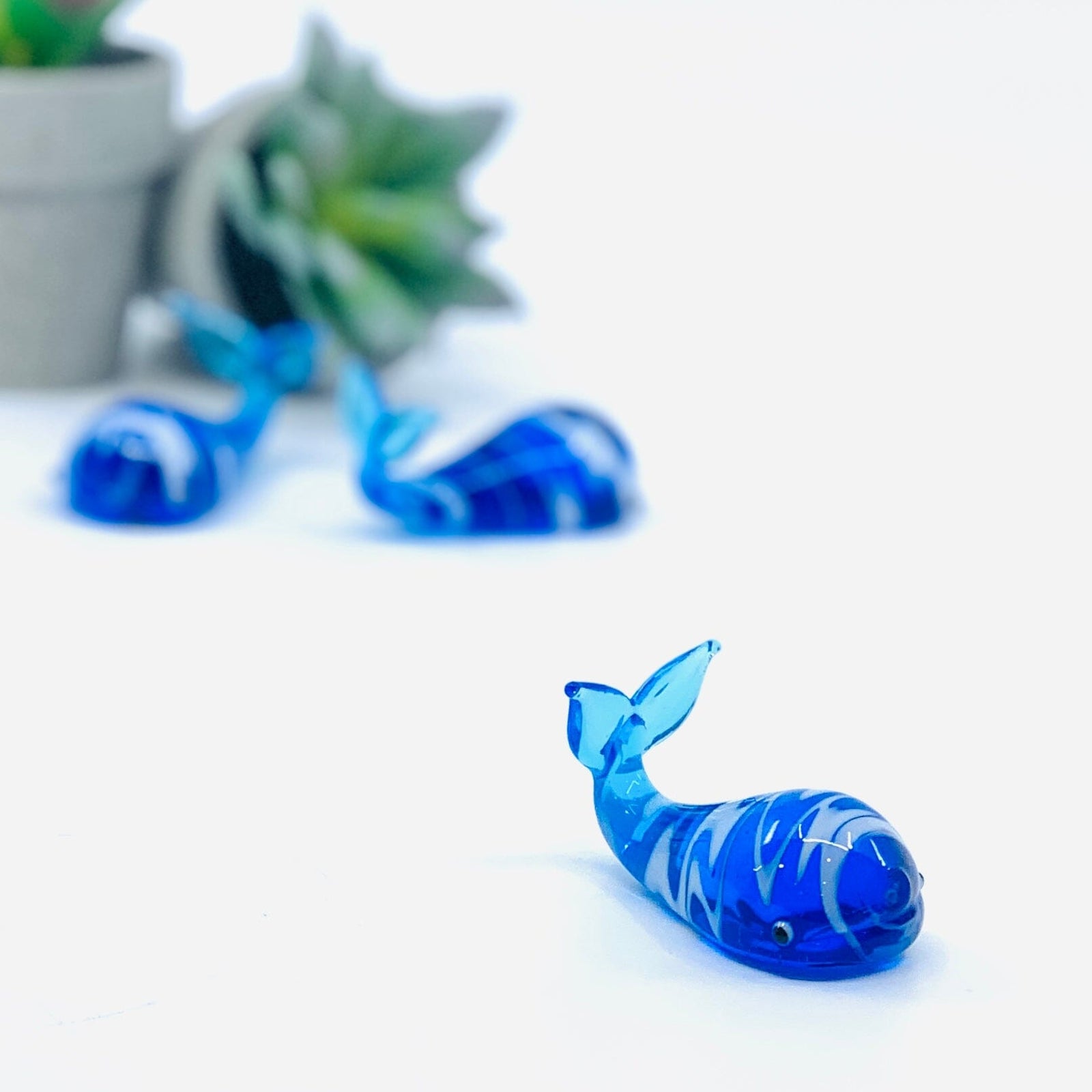 Glass Whale Decor Chesapeake Bay 