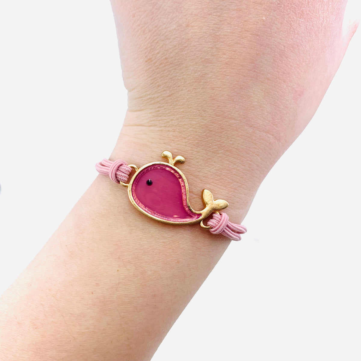 Baby Whale Bracelets Jewelry - Pink 
