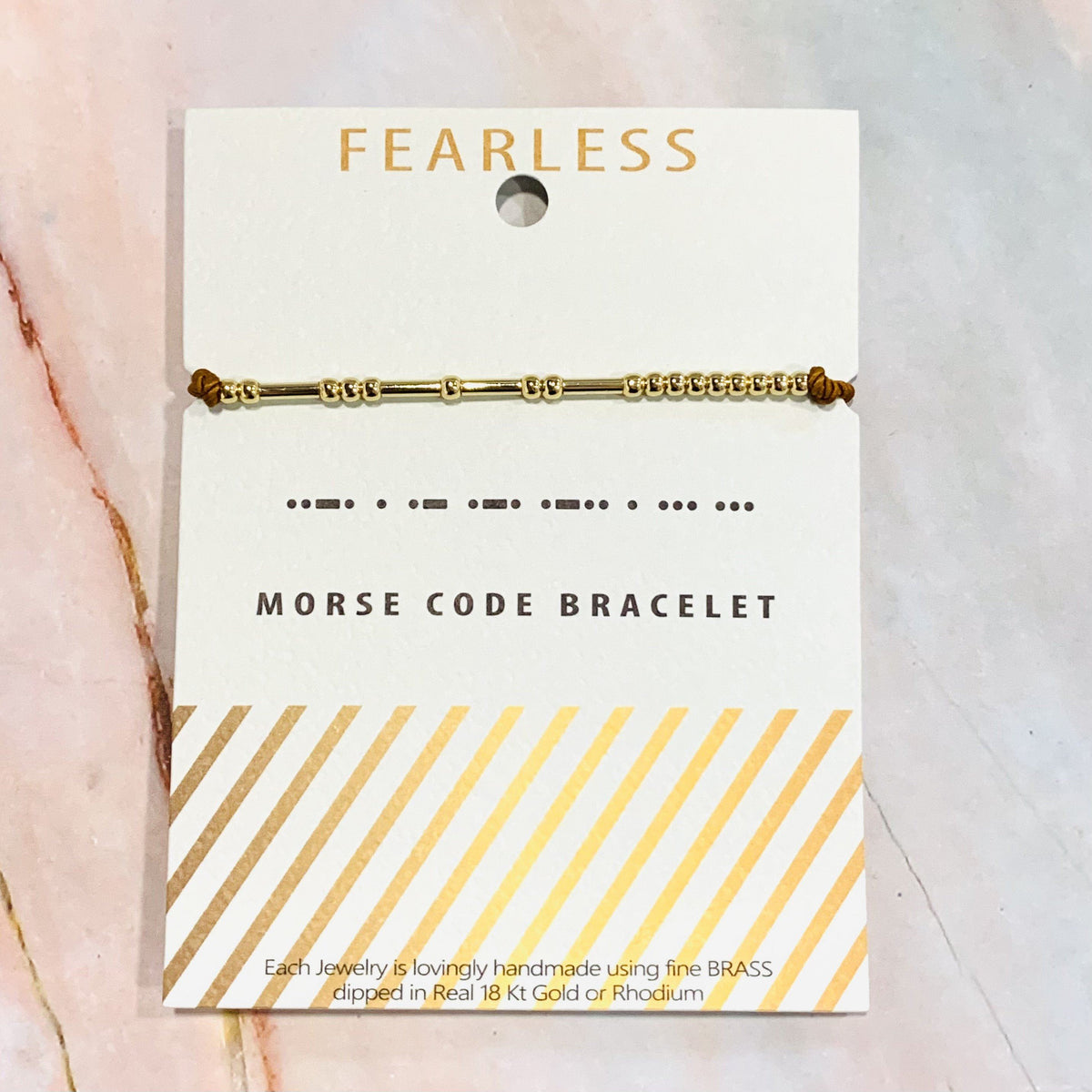 Morse Code Bracelet Lauren-Spencer Fearless 