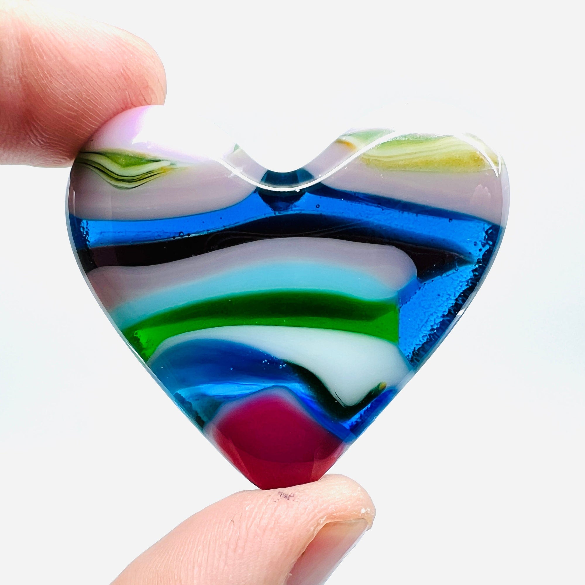 Fused Pocket Heart 336 Miniature Glimmer Glass Gifts 