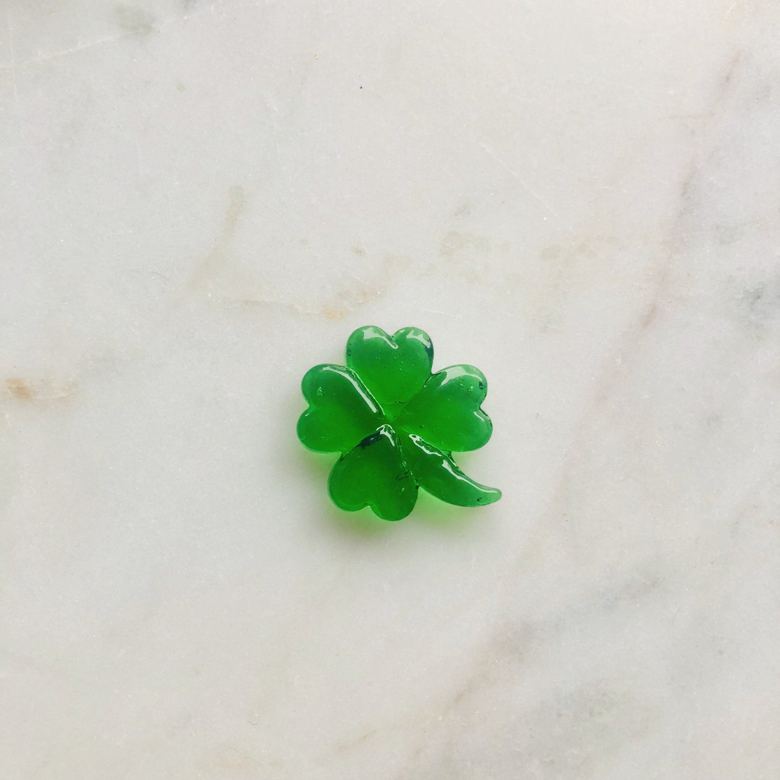 Lucky Glass Pocket Clover Luke Adams Glass Blowing Studio 