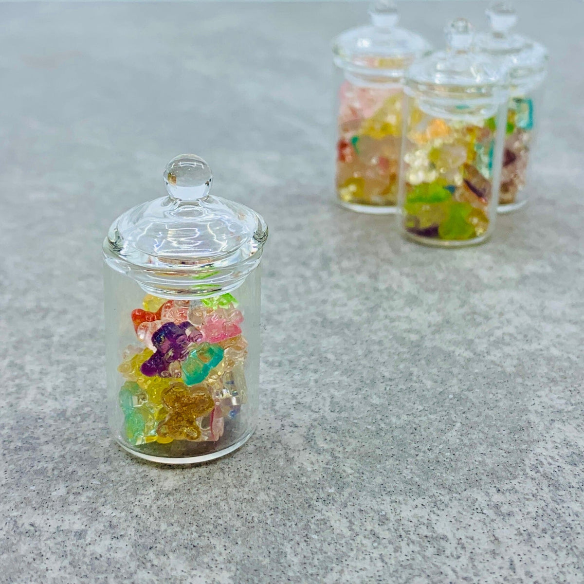 Tiniest Jar of Glitter Gummy Bears Miniature - 