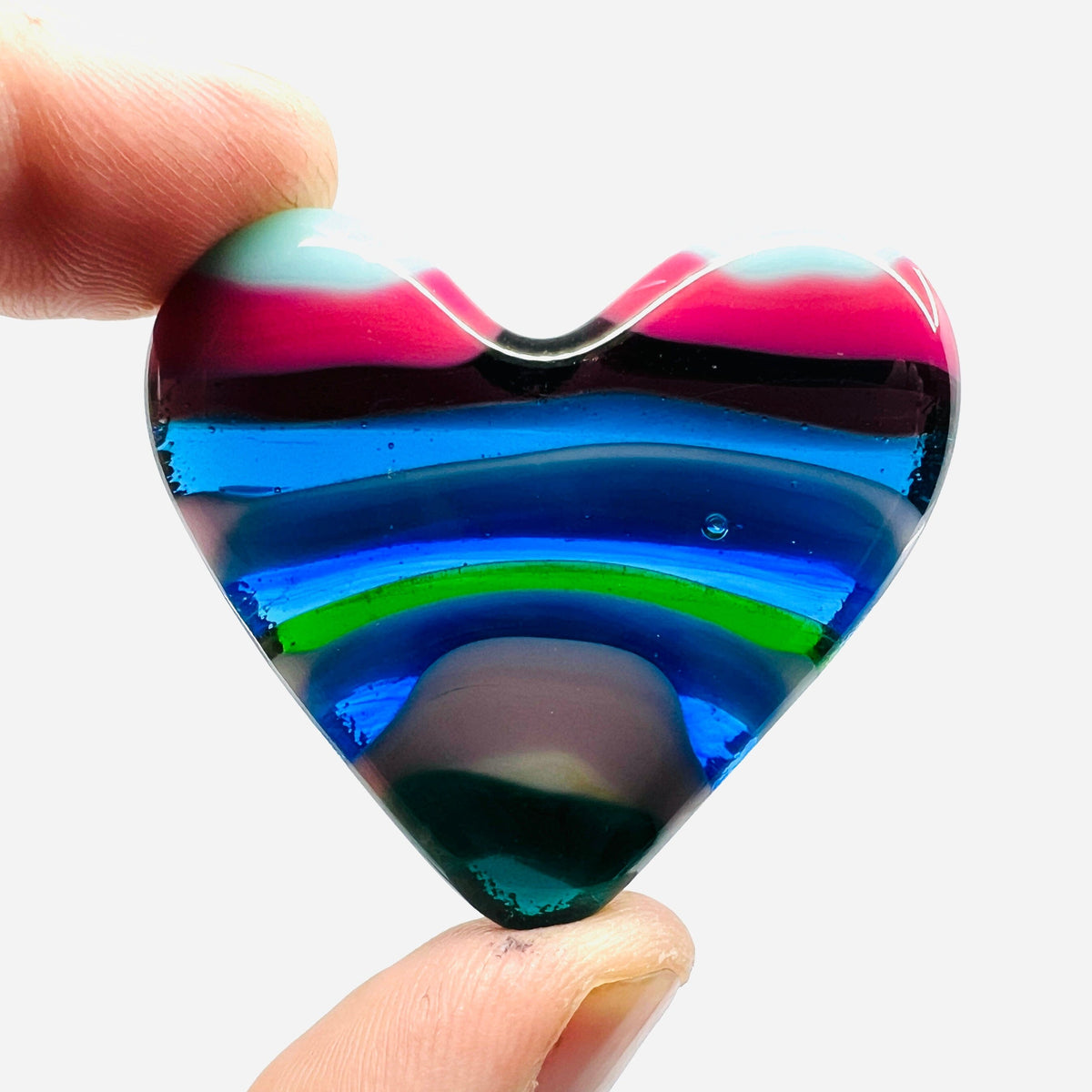 Fused Pocket Heart 290 Miniature Glimmer Glass Gifts 