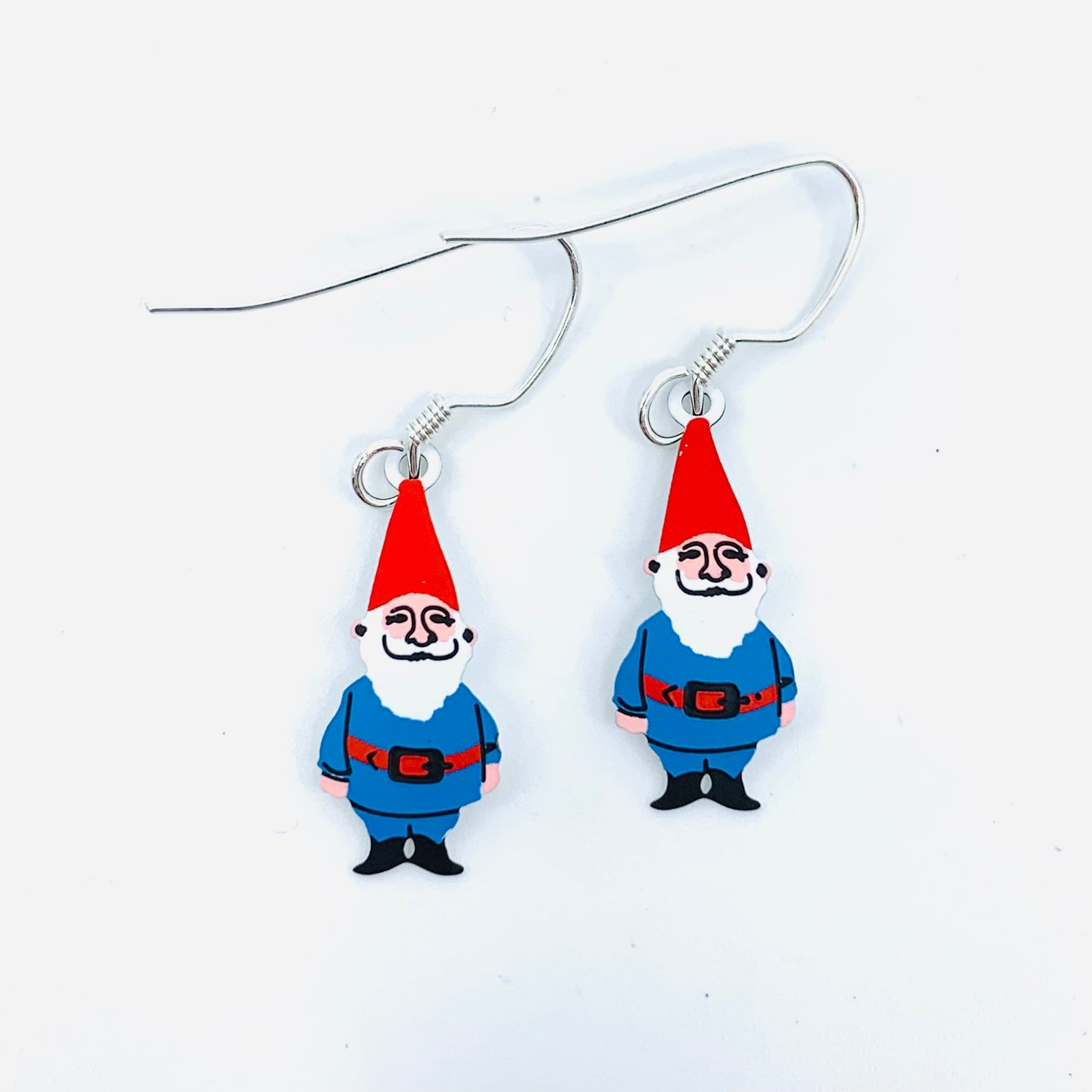 Tiny Whimsical Earrings, Gnome Sienna Sky 